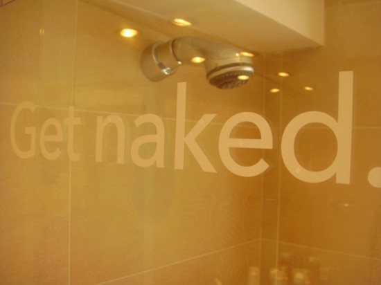 Get naked.