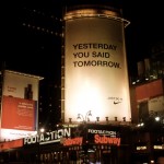 Yesterday you said tomorrow