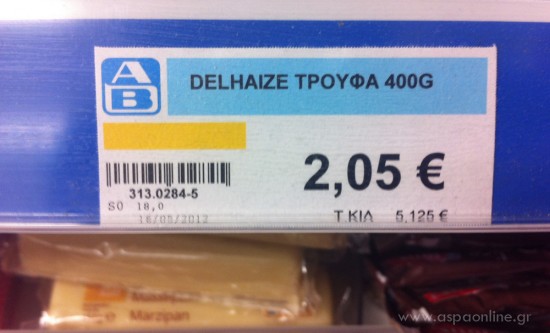 Καρτελάκι τιμής