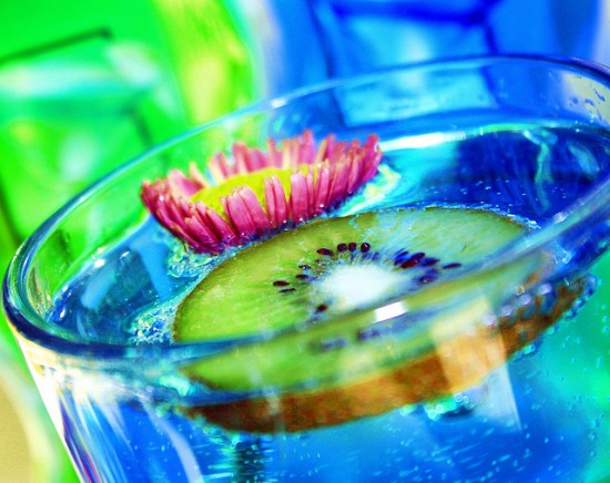 Blue kiwi drink