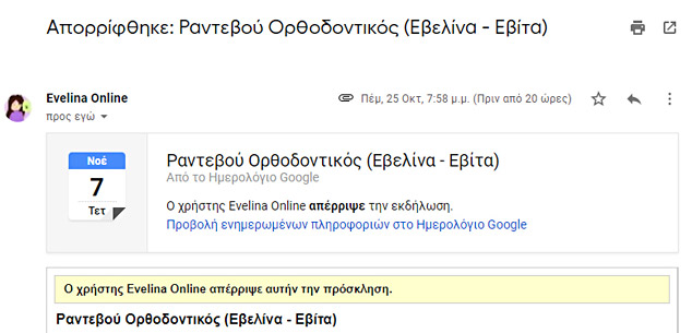 Εβελίνα reject
